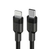 USB-C zu i-Produkte Ladekabel Datenübertragung Fast Charge Schwarz